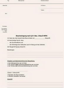Bescheinigung Bescheinigung